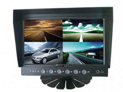 GT-M7003 Stand Alone Car 7 Inch TFT LCD Color Quad Monitor 